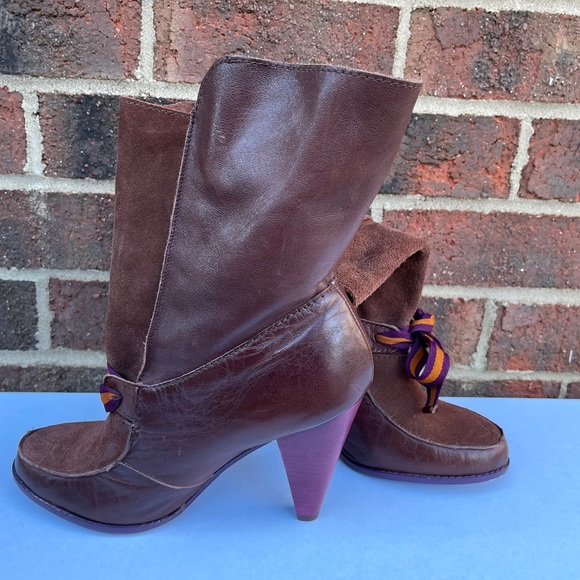 Brown Slouch ankle booties - Picture 8 of 9